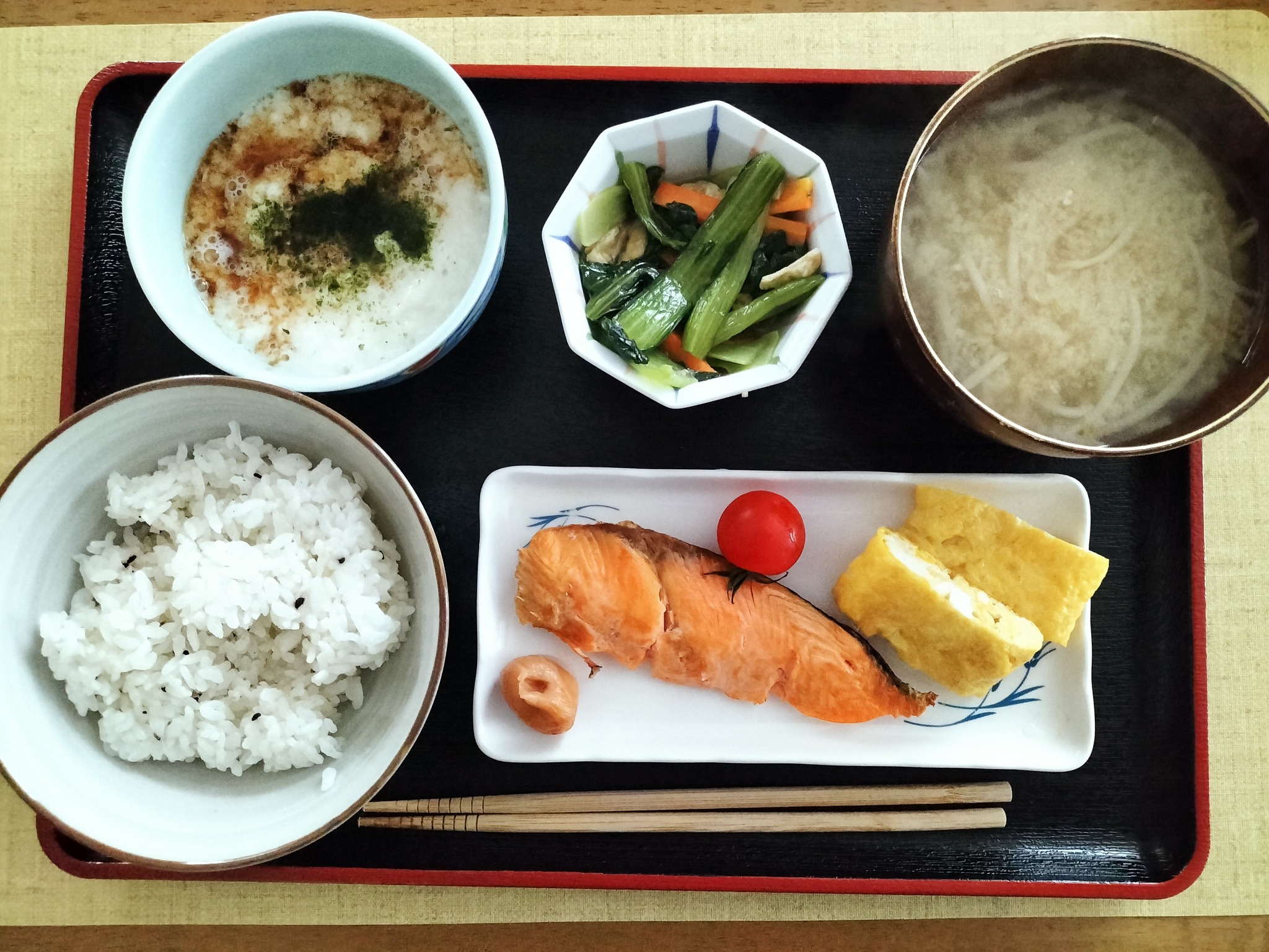 朝ごはん和食メインの献立