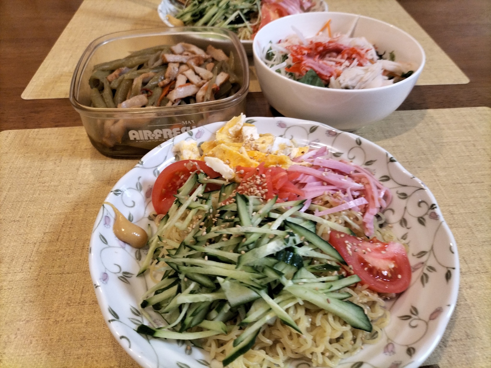 冷やし中華の献立