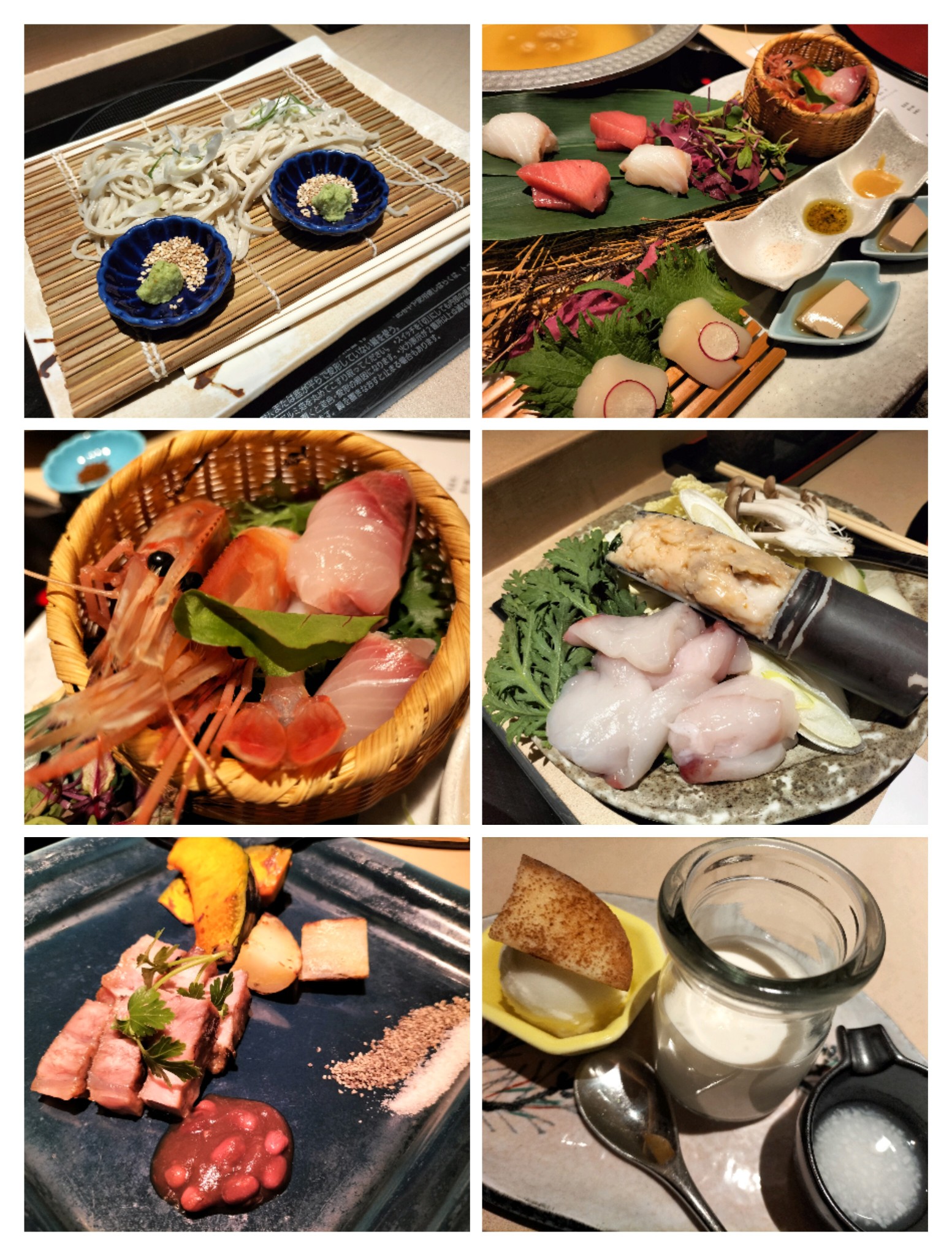 夕食の創作8,000円コースの料理