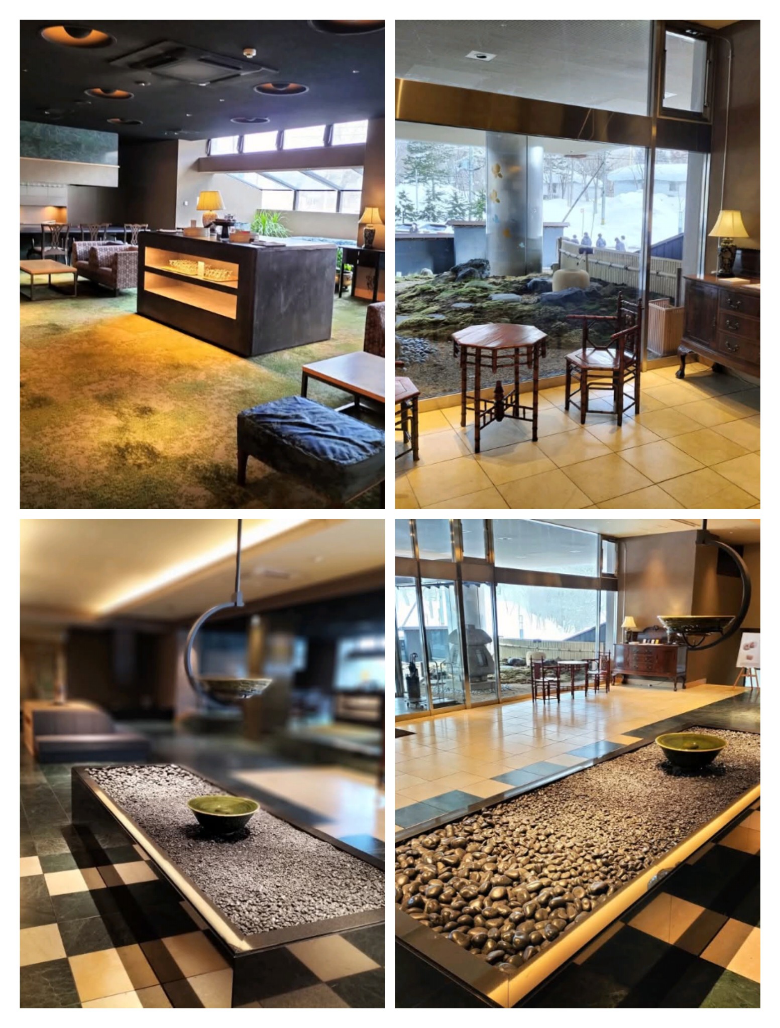 定山渓第一寶亭留翠山亭のロビーの様子