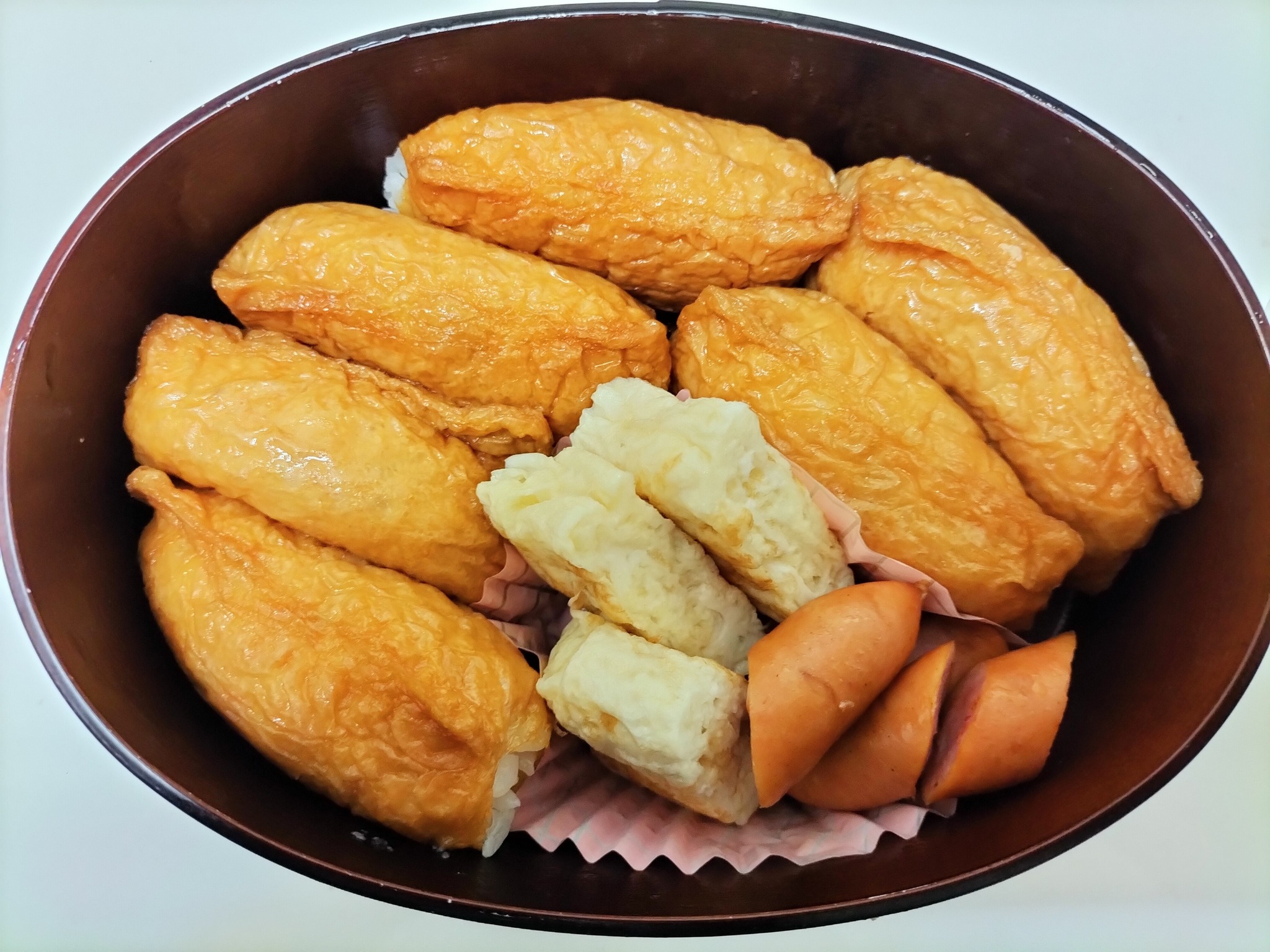 今日のお弁当のいなり寿司