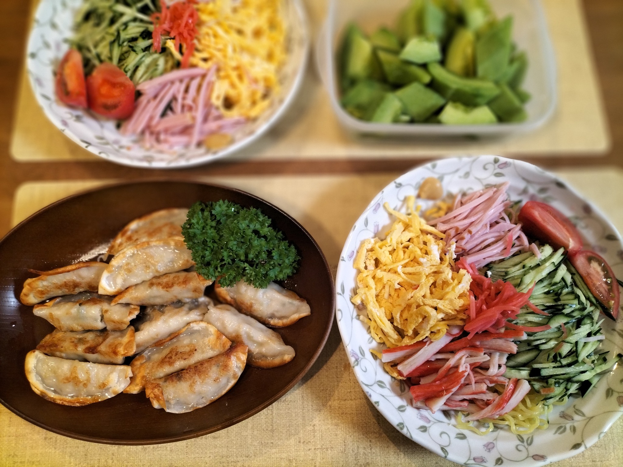 疲れた時ご飯を作りたくない時におすすめの冷やし中華の献立