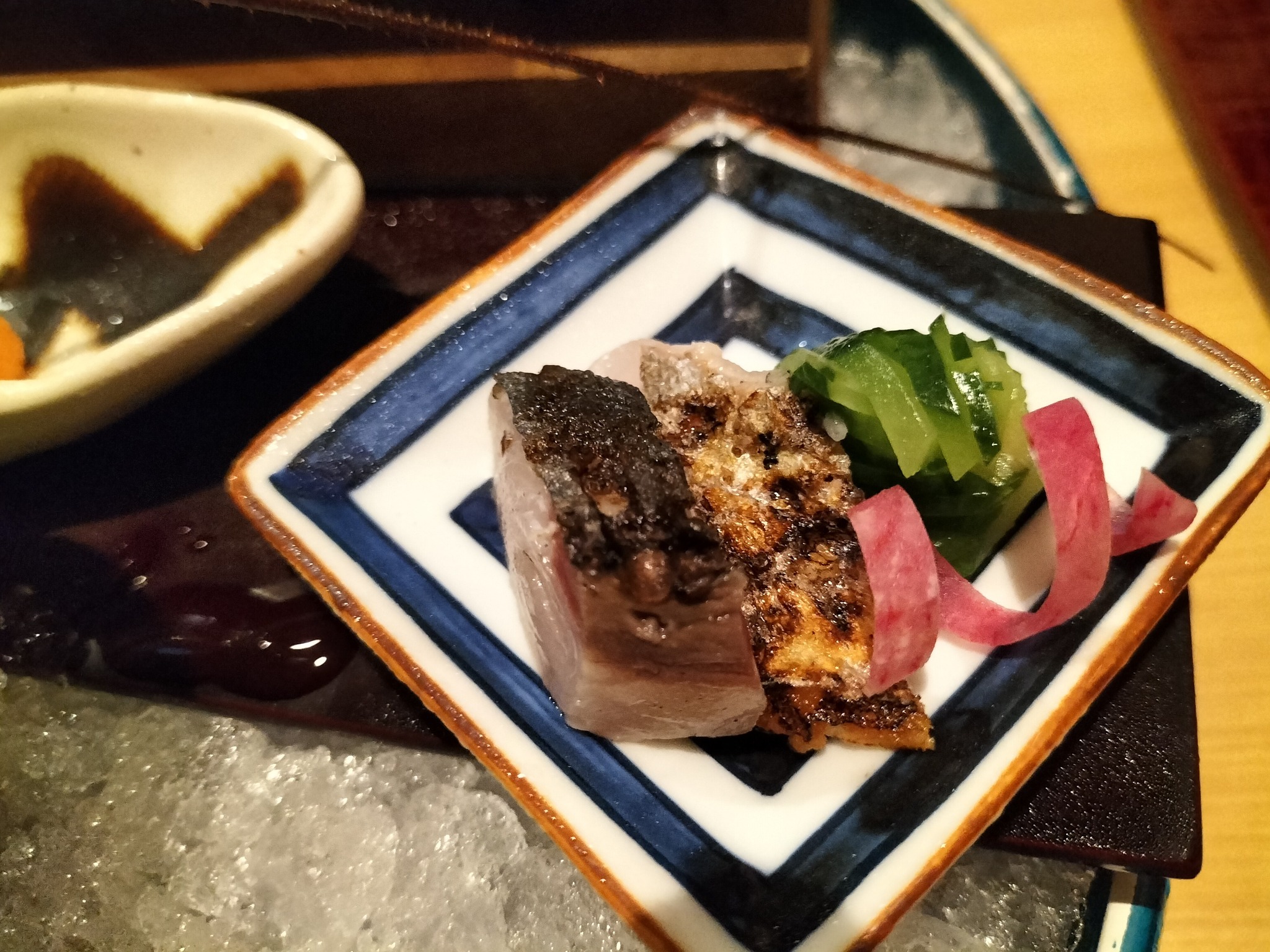 伊勢神泉の夕食の炙り鰆のお造り