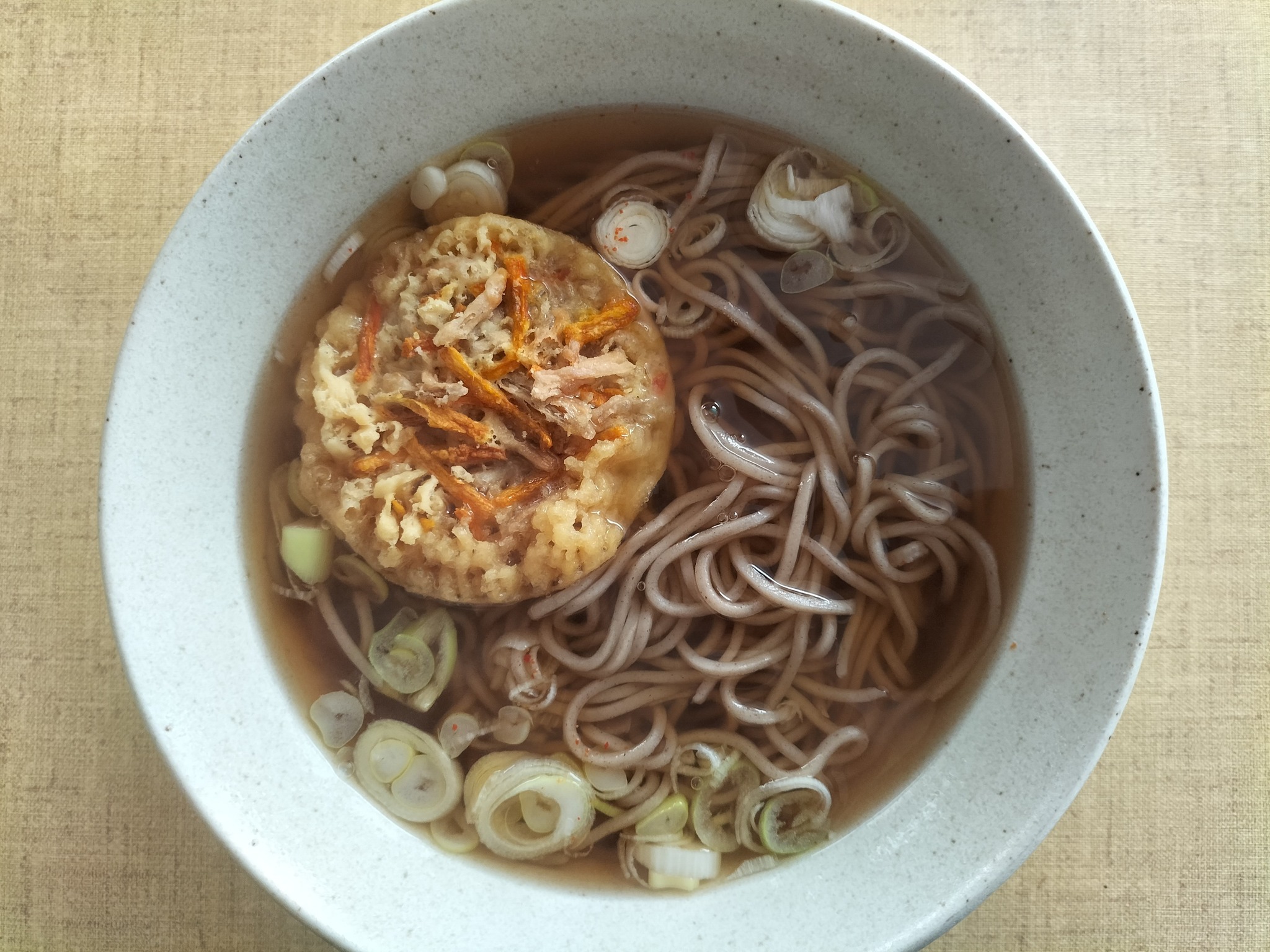 朝ごはんの蕎麦