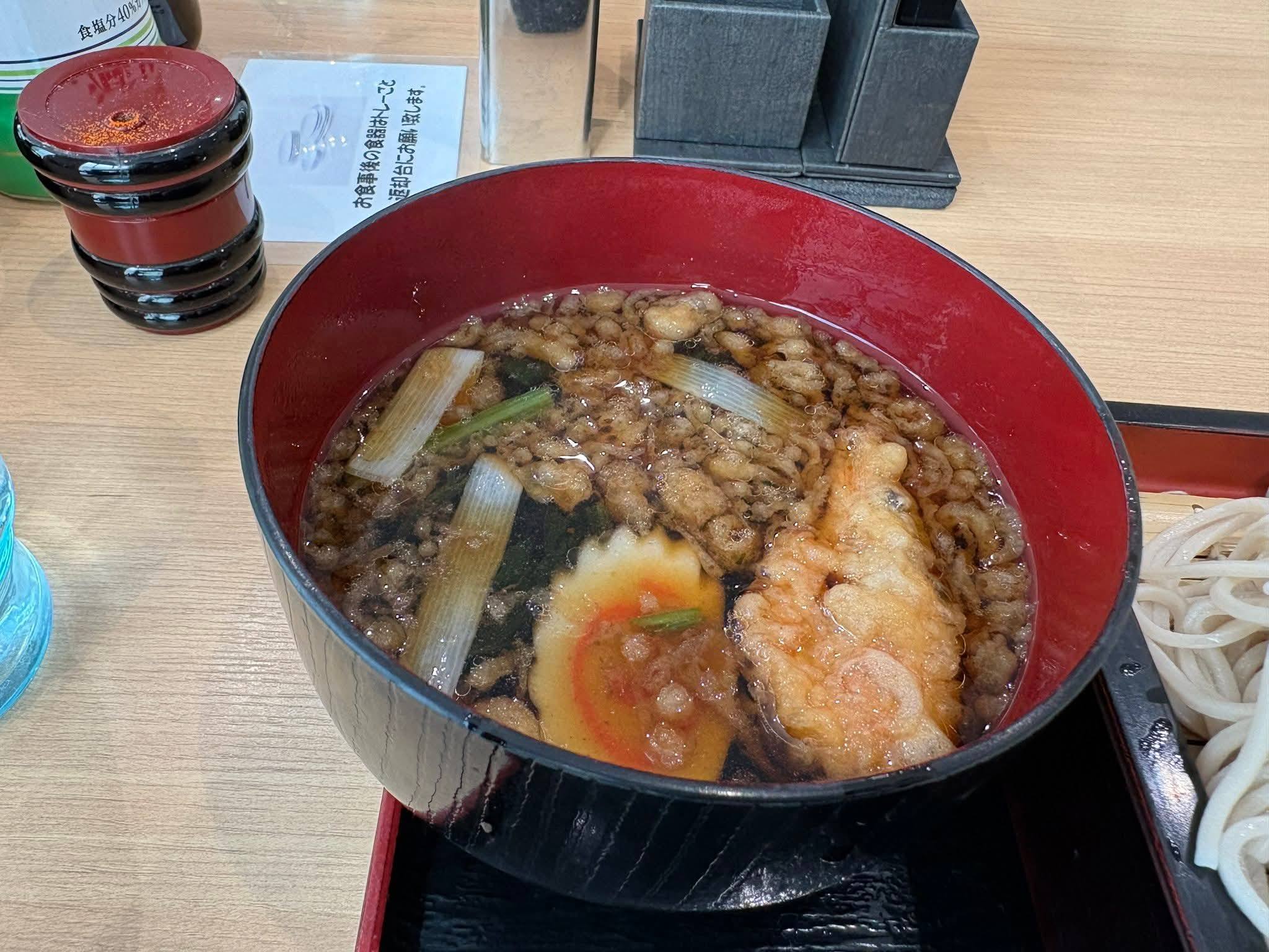 道議会食堂の大特ざるそばのつゆ