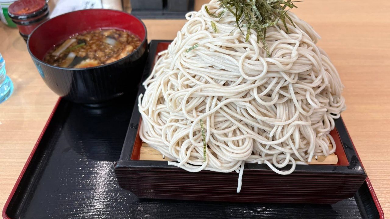 道議会食堂の大特ざるそば