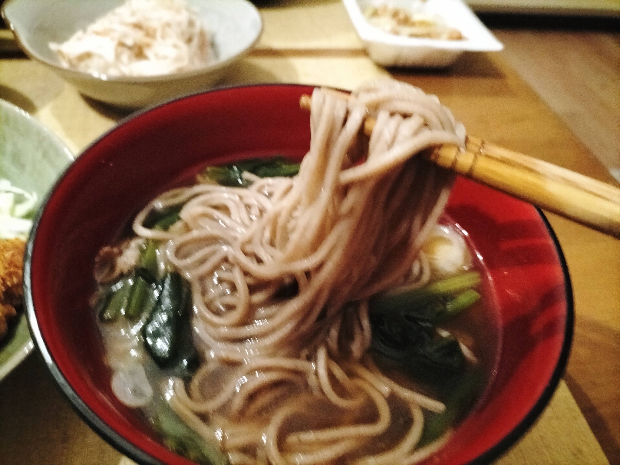 温かいお蕎麦