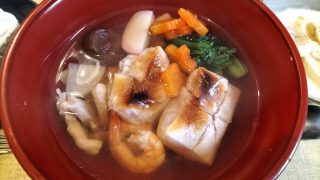 完成したお雑煮