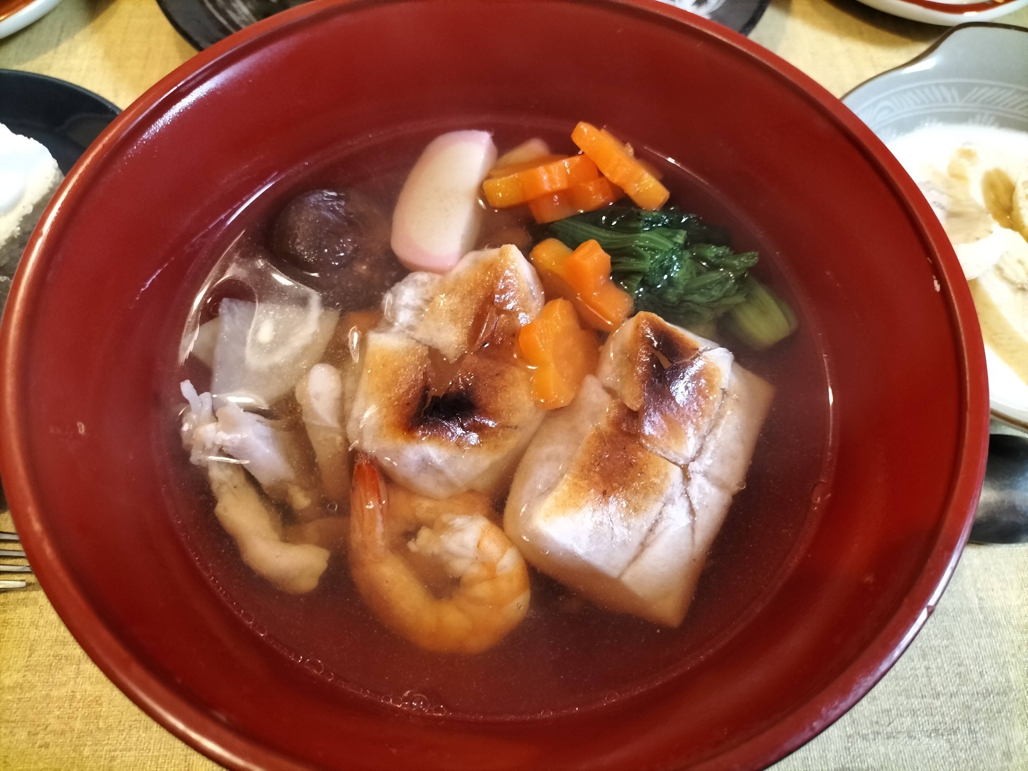 完成したお雑煮