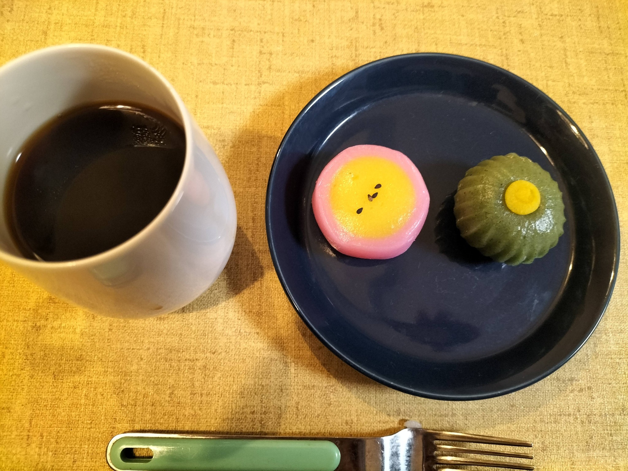 食後のデザートの和菓子
