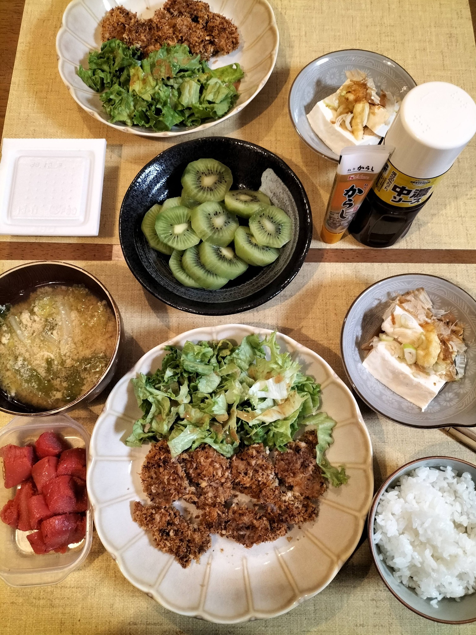 シニアにおススメの一口カツの献立