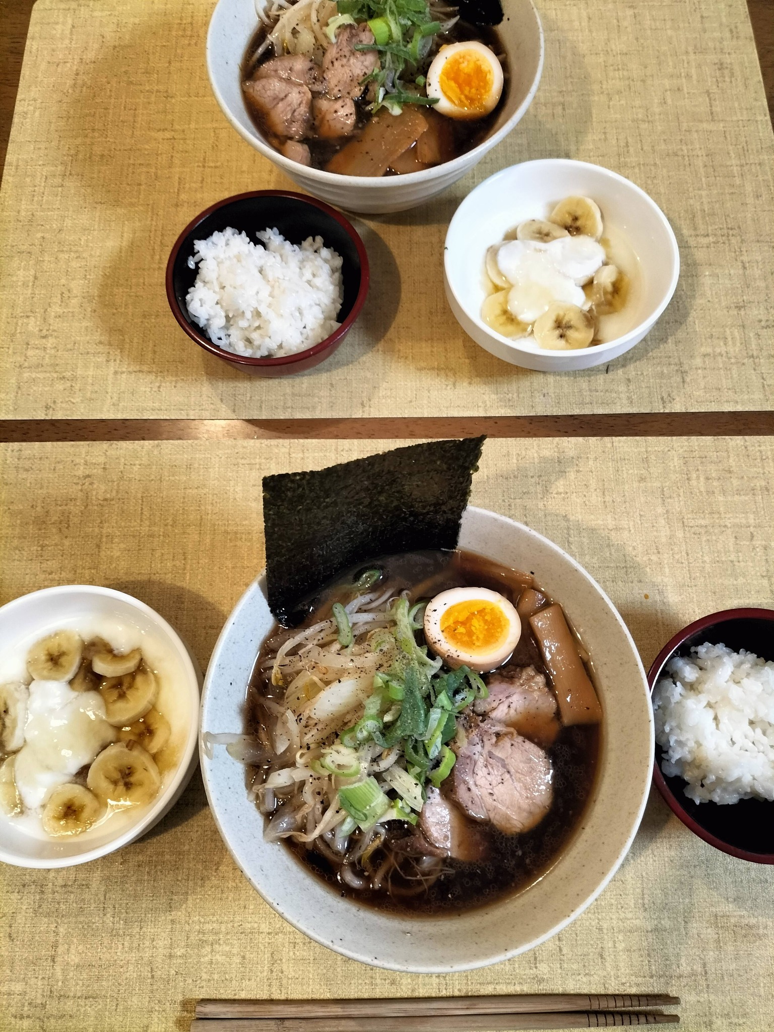 ラーメンの献立