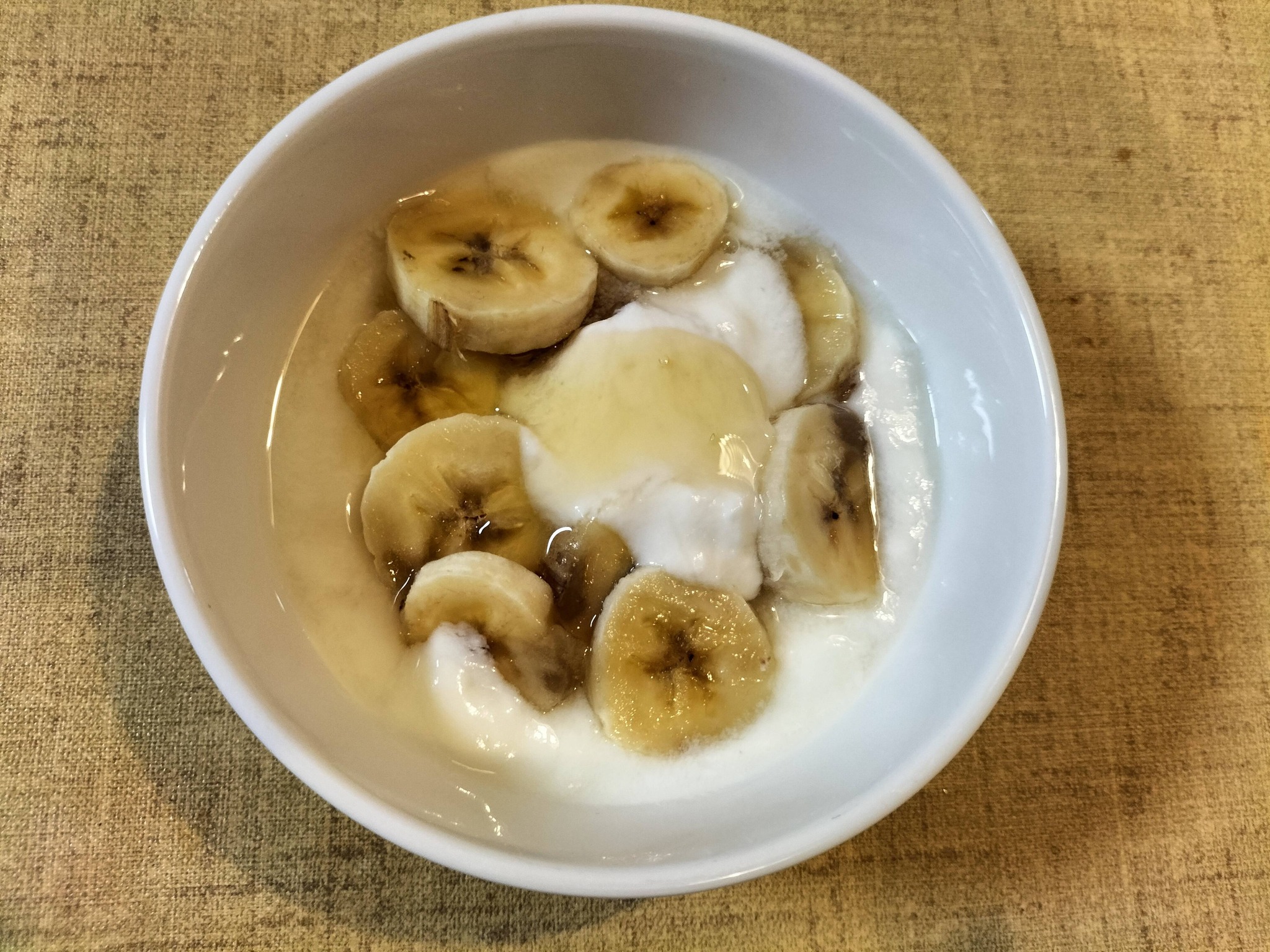 ヘルシーなデザート「ヨーグルトバナナ」