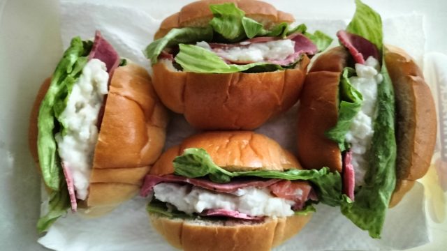 朝ごはんのポテトサラダサンド