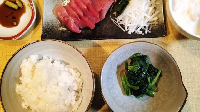 お刺身 献立 夕食2