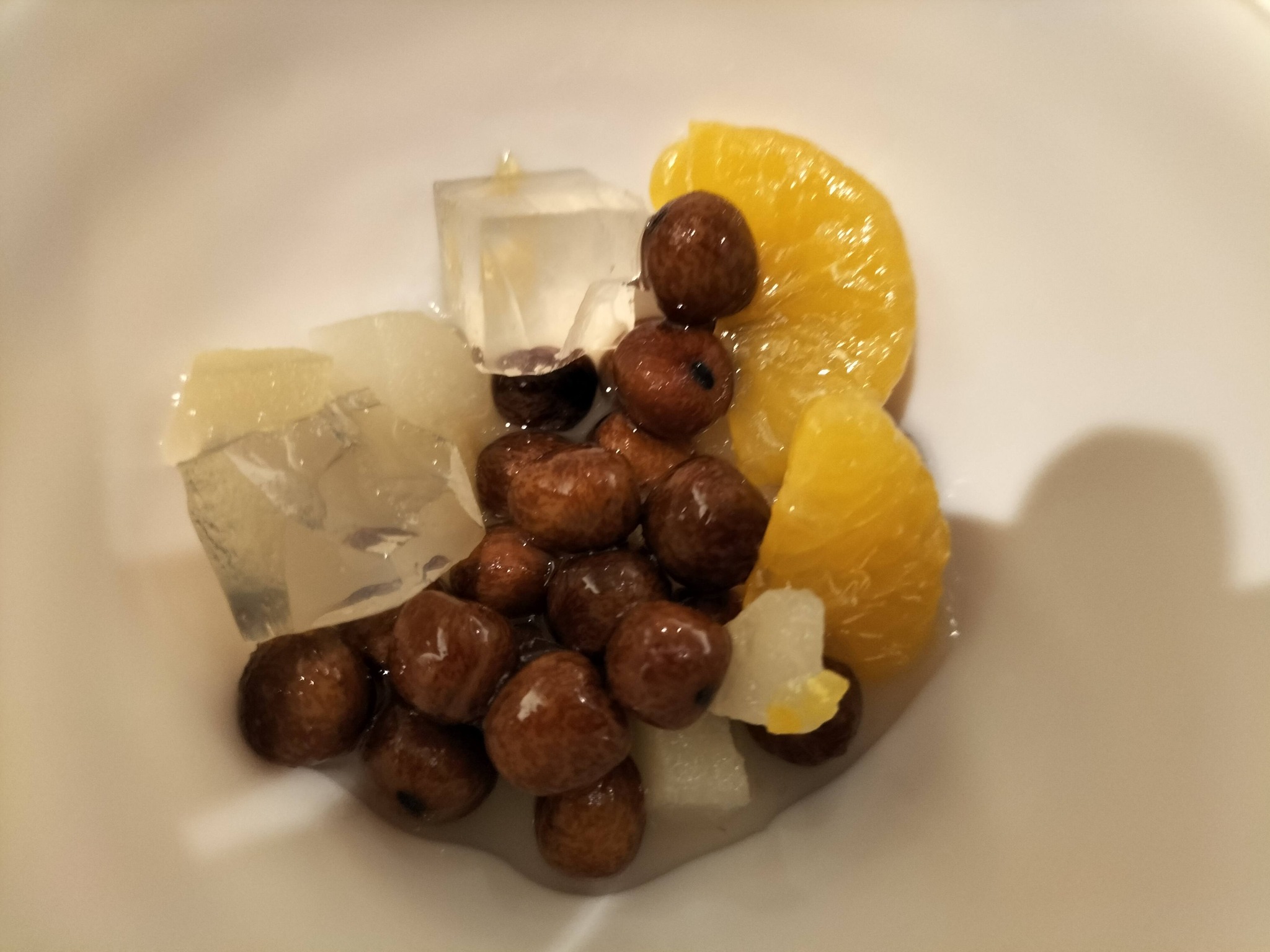 定山渓万世閣ホテルミリオーネ：夕食の三つ豆