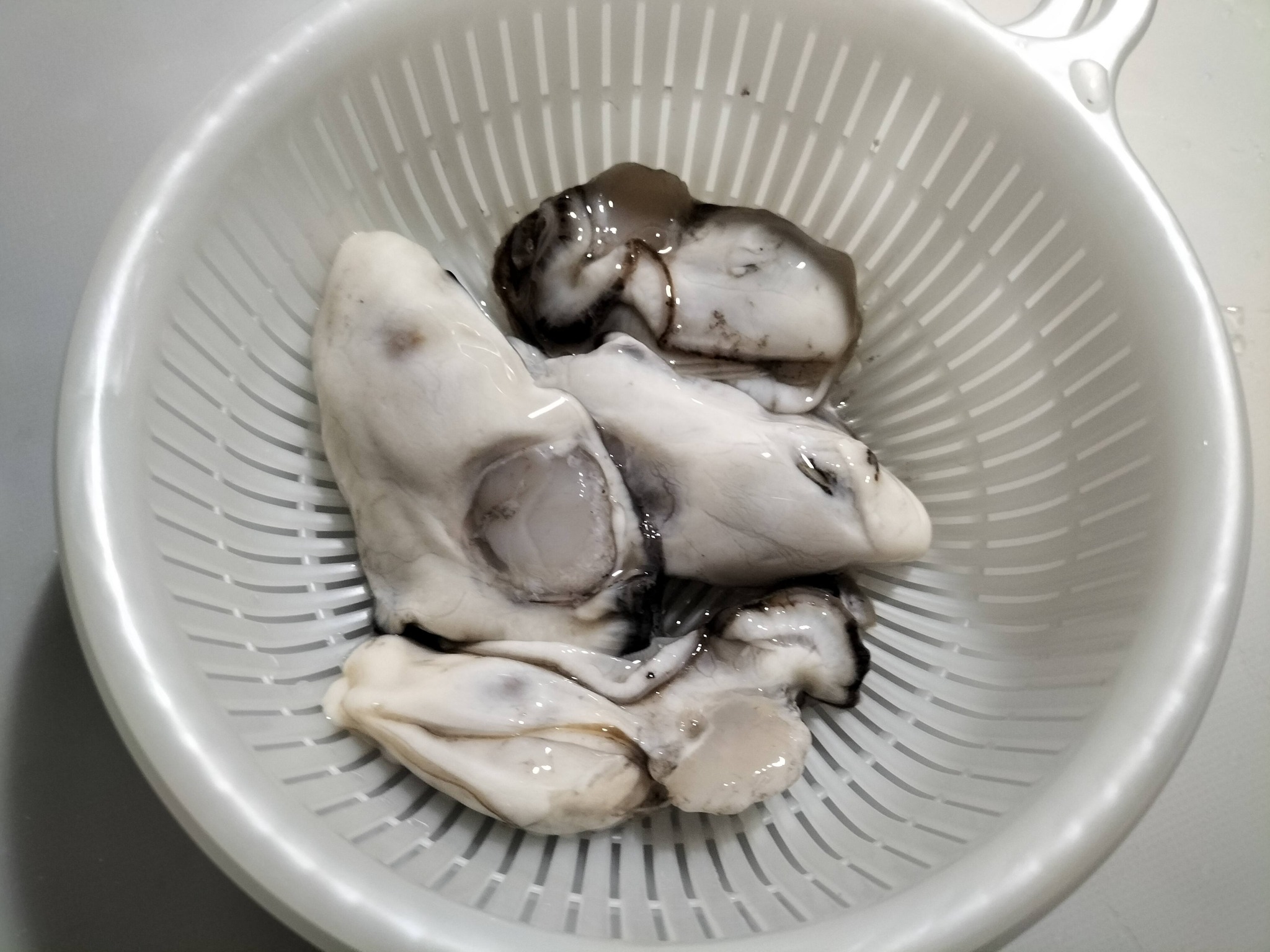 取り出した牡蠣