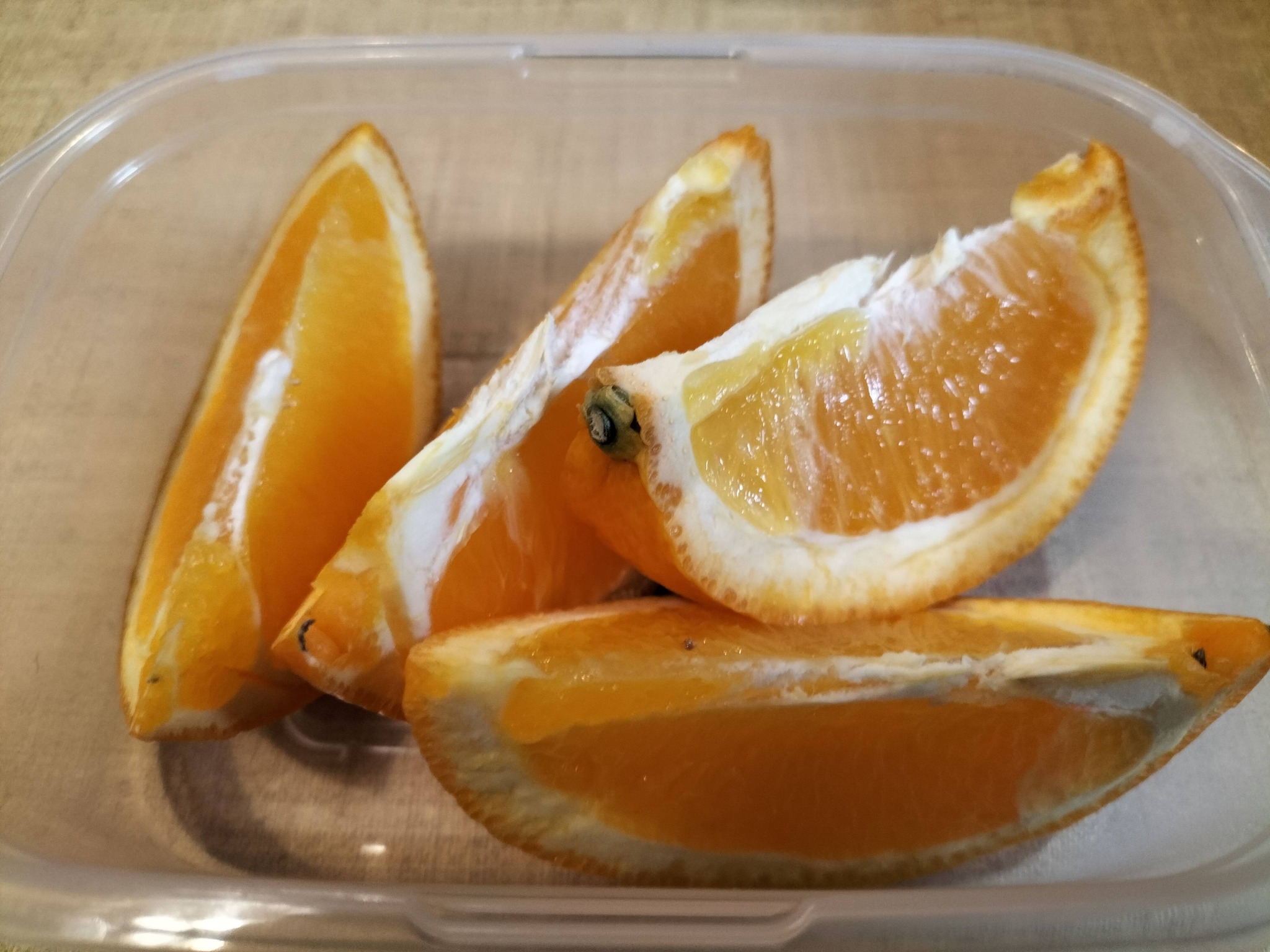 シニアの豆腐ハンバーグ献立：オレンジ