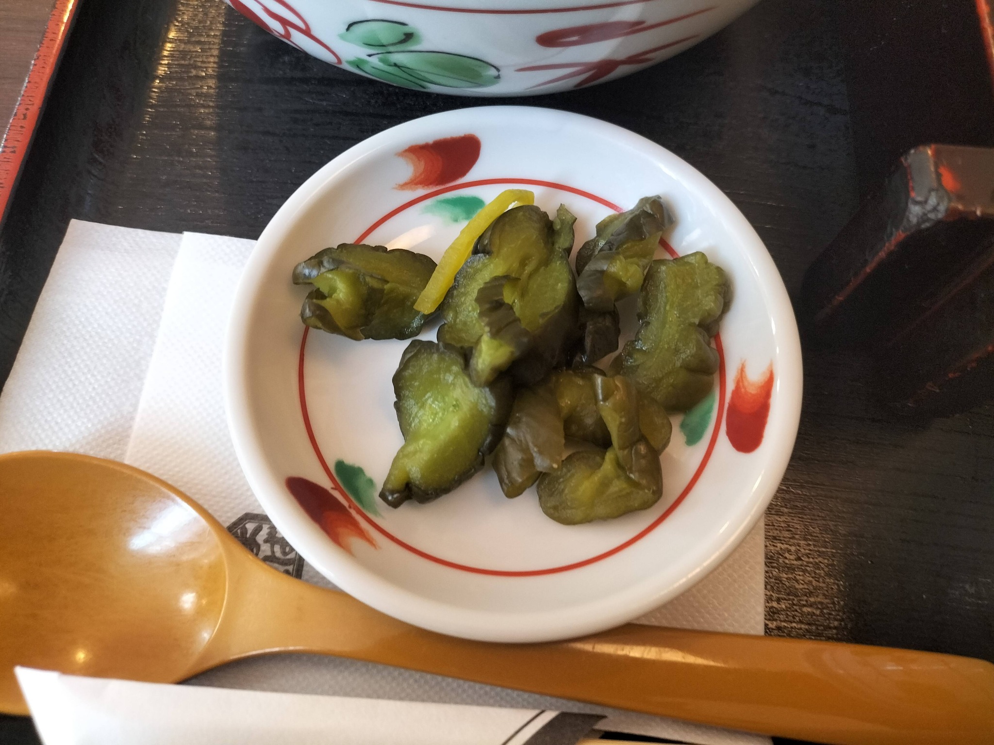 ごまそば遊鶴：漬物