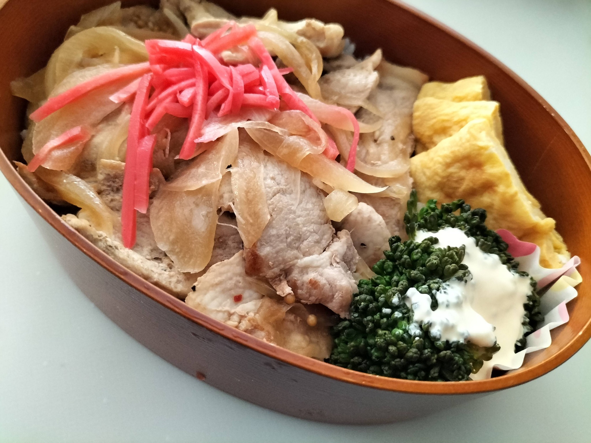 簡単豚丼のお弁当