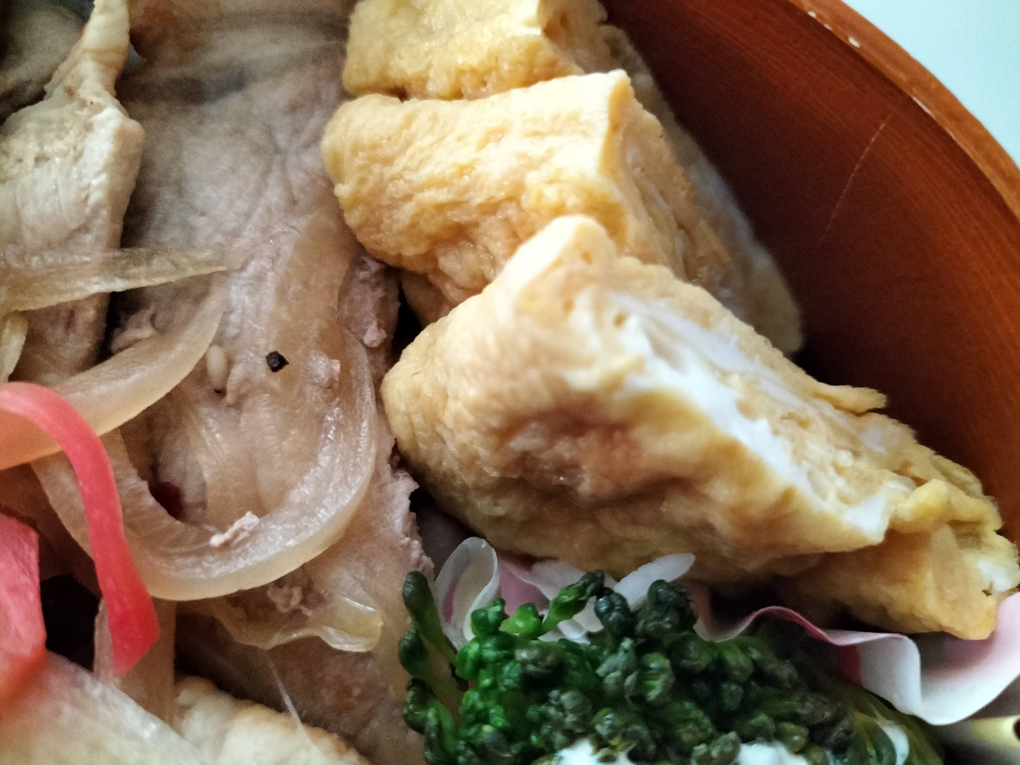 簡単豚丼のお弁当：卵焼き