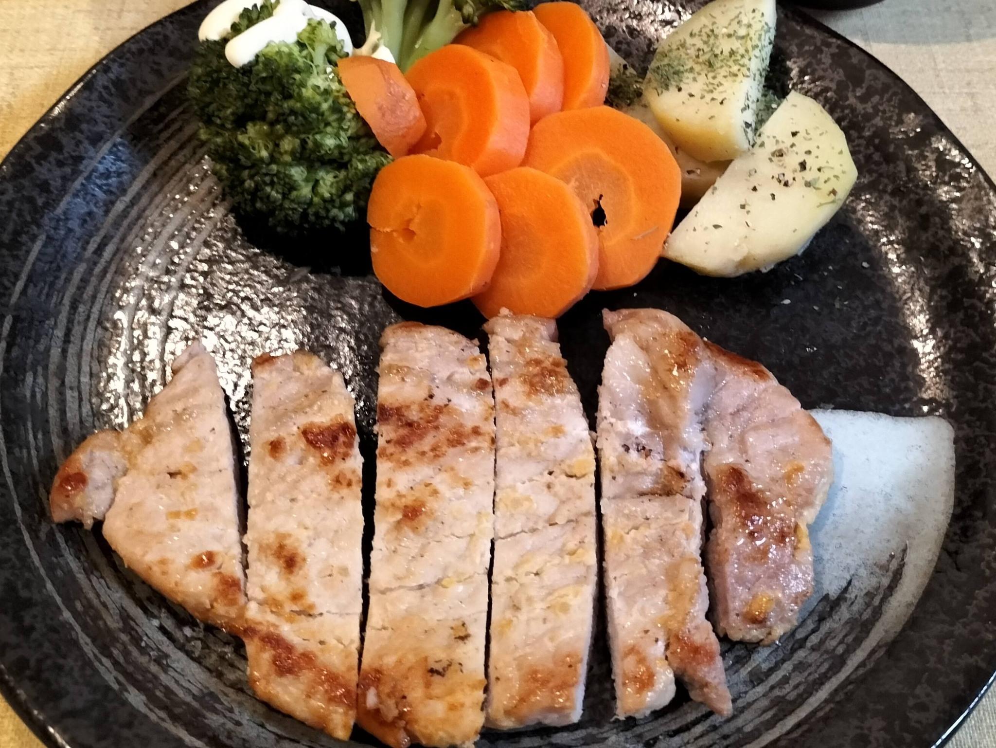 今日のシニア献立: 豚の味噌漬け