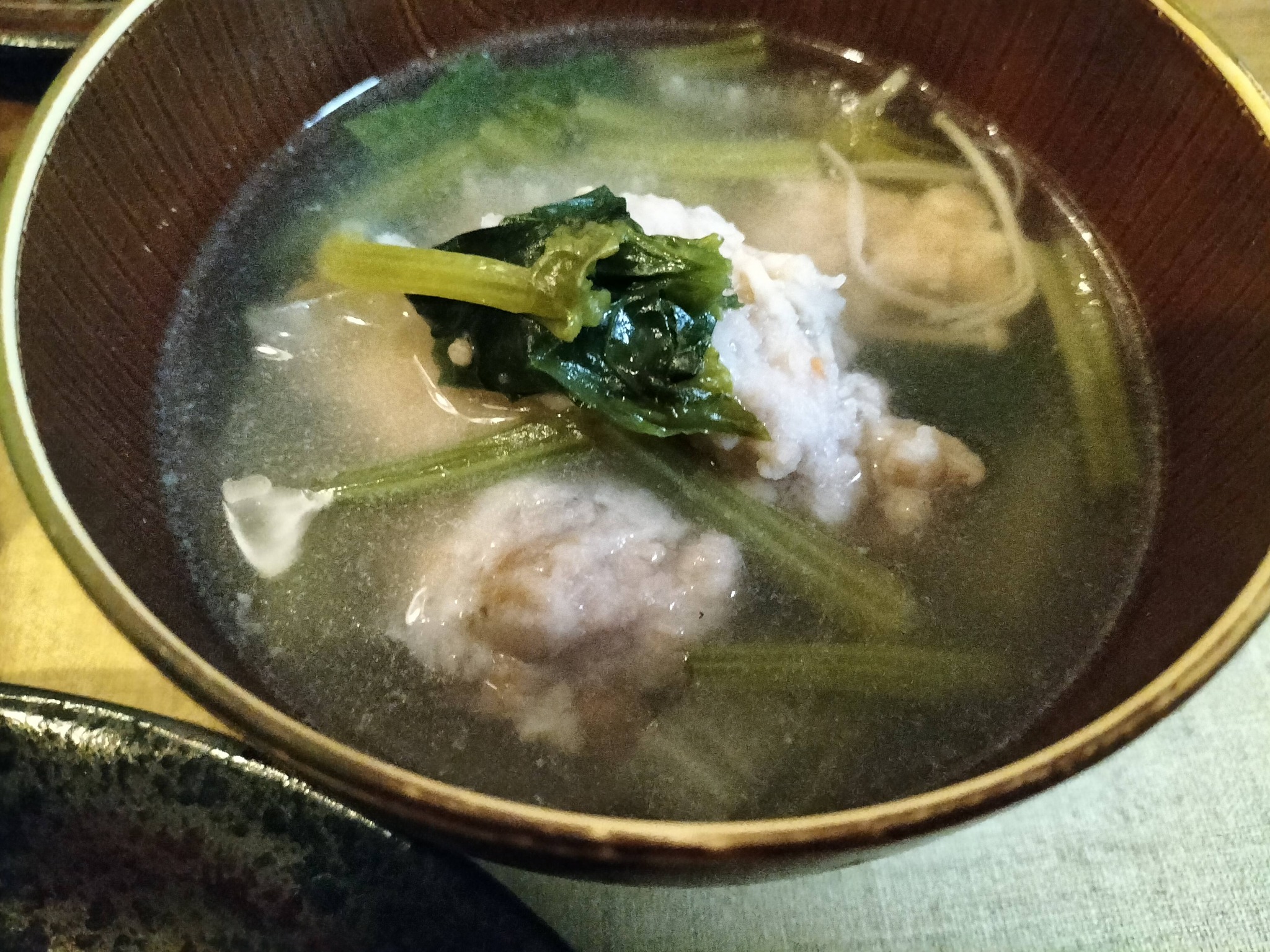 今日のシニア献立: つみれ汁