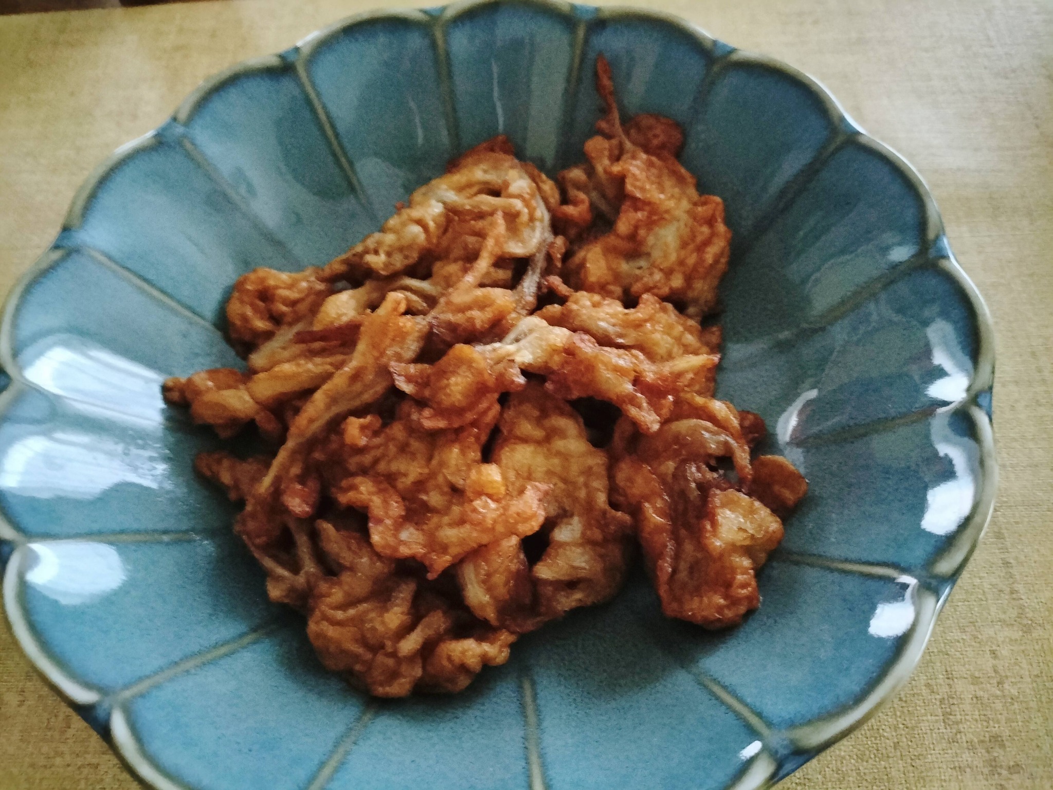 朝ごはん：さつま揚げ