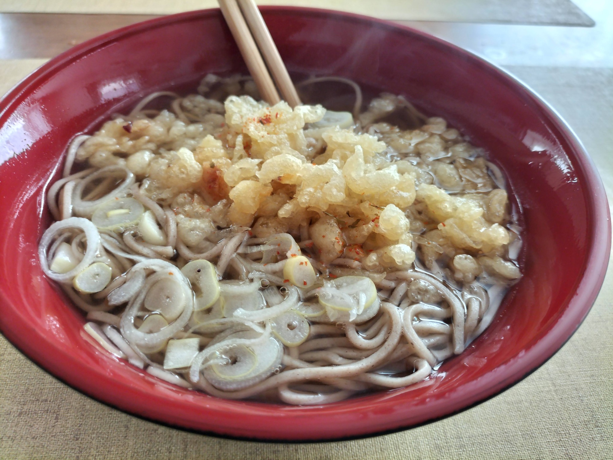 朝ごはんの蕎麦