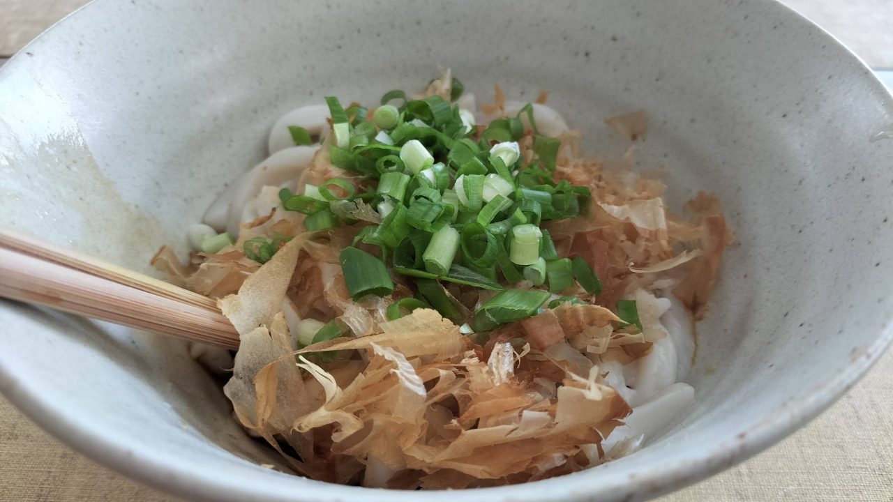朝食の伊勢うどん