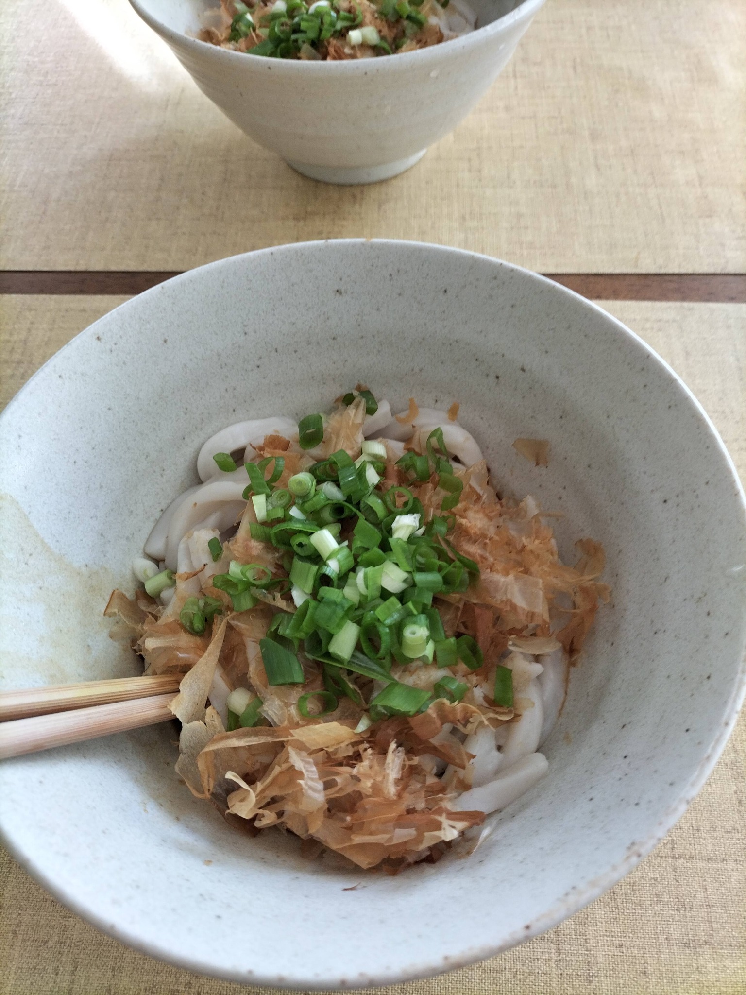 朝食の伊勢うどん2