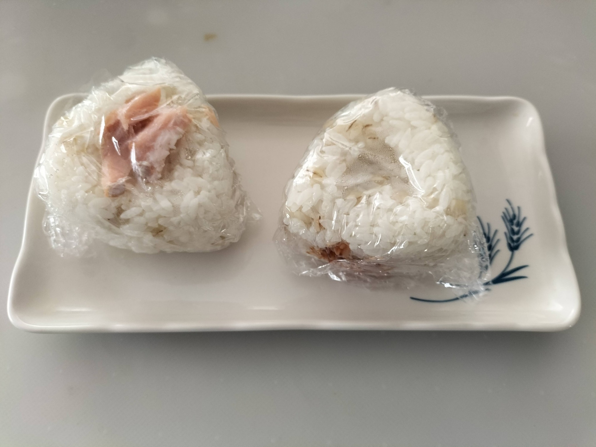 前日に握って置いたおにぎり