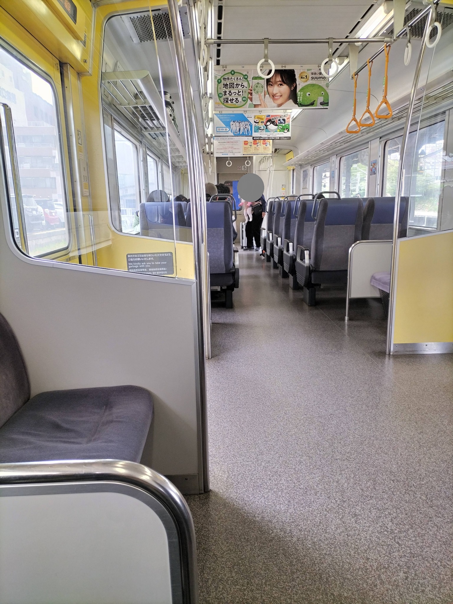 快速エアポートの車内