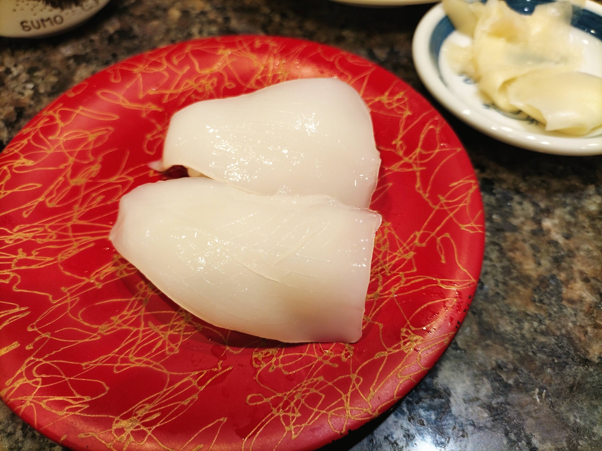回転寿司とっぴ〜のヤリイカ